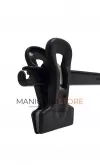 Gruccia appendiabito pinza 46 cm. Plastica Nera