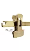 Gruccia appendiabito pinza 36 cm. Plastica Oro