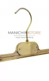Gruccia appendiabito pinza 36 cm. Plastica Oro