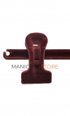 Clip hanger 36 cm - dark red velvet