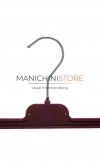Clip hanger 36 cm - dark red velvet