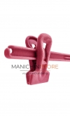 Gruccia plastica pinza 36 cm - Velluto Fucsia