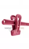 Gruccia plastica pinza 36 cm - Velluto Fucsia