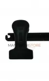 Gruccia appendiabito pinza 40 cm. Velluto nero
