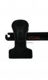 Gruccia appendiabito pinza 36 cm. Velluto nero