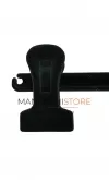 Gruccia appendiabito pinza 46cm. Velluto nero