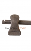 Clip hanger 36 cm - light brown velvet