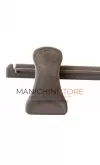 Gruccia appendiabito pinza 36 cm - Velluto tortora