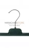 Gruccia appendiabito pinza 40 cm. Velluto Verde