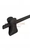 Gruccia appendiabito pinza 36 cm - Velluto nero