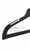 Gruccia capospalla in plastica con alette e asta 38 cm - nero