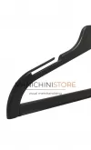 Gruccia capospalla in plastica con alette e asta 42 cm - nero