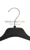 Gruccia capospalla in plastica con alette 42 cm - nero