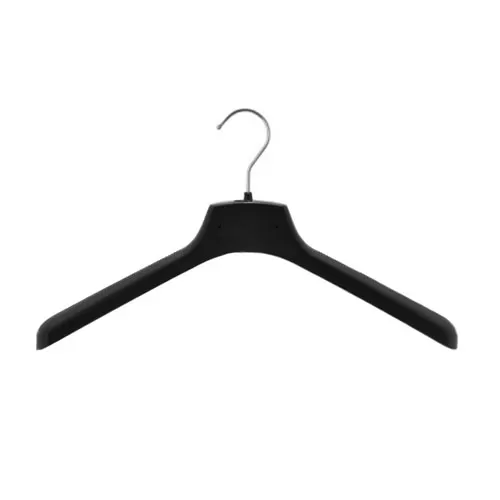 Gruccia plastica capospalla 38 x 3,5 cm - Plastica Nera