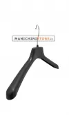 Gruccia plastica capospalla 38 x 3,5 cm - Plastica Nera