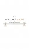 Gruccia plastica pinza 36 cm - Velluto bianco