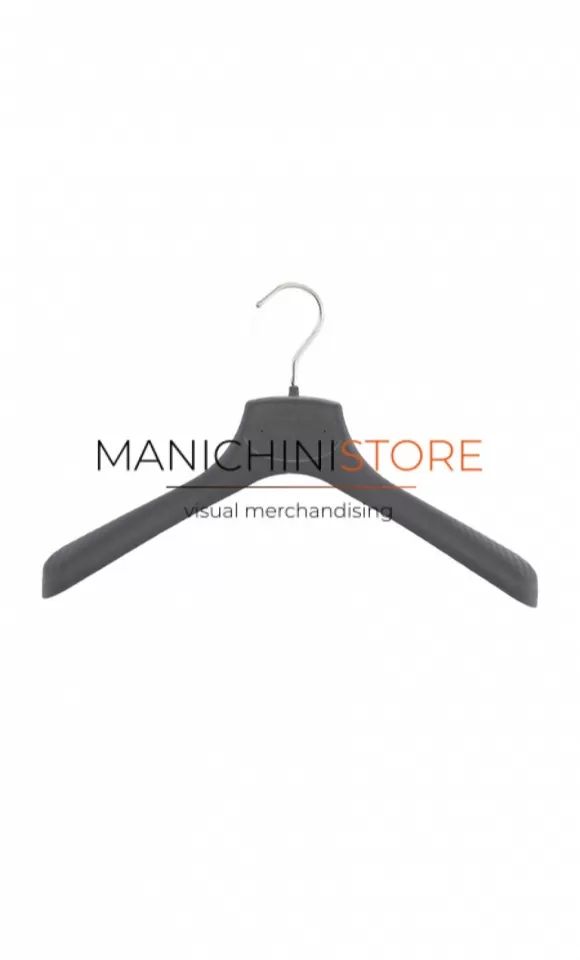 Gruccia capospalla 38 x 4,5 cm - Velluto grigio