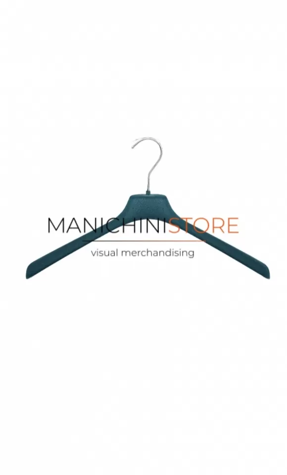 Gruccia appendiabito 38 x 2,5 cm - Velluto petrolio