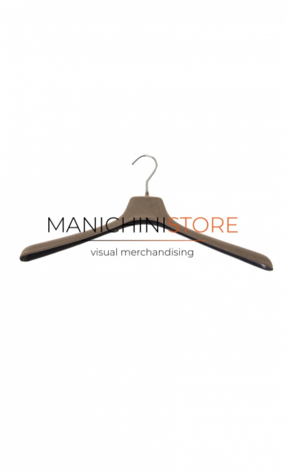 Hanger 42 x 2,5 cm - light brown velvet