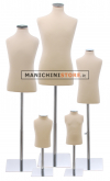 Serie di 5 busti bambino con base cromata