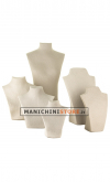 Torso display gioielli cartapesta naturale