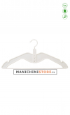Gruccia salvaspazio appendiabiti 42,9 x 0,6 cm. Plastica bianca