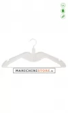 Gruccia salvaspazio appendiabiti 42,9 x 0,6 cm. Plastica bianca