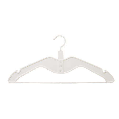 Gruccia salvaspazio appendiabiti 42,9 x 0,6 cm. Plastica bianca