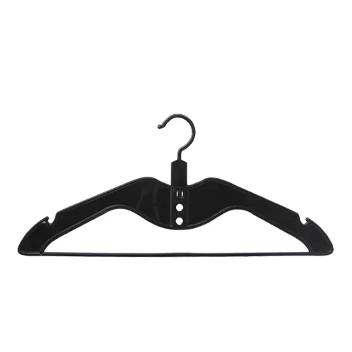 Gruccia salvaspazio appendiabiti 42,9 x 0,6 cm. Plastica nera