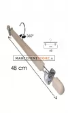 Gruccia legno pinza cm.47 x cm.1,5 - Faggio
