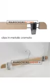 Gruccia legno pinza 41 cm - Faggio