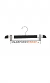Gruccia legno pinza 40 cm - Nero Venato