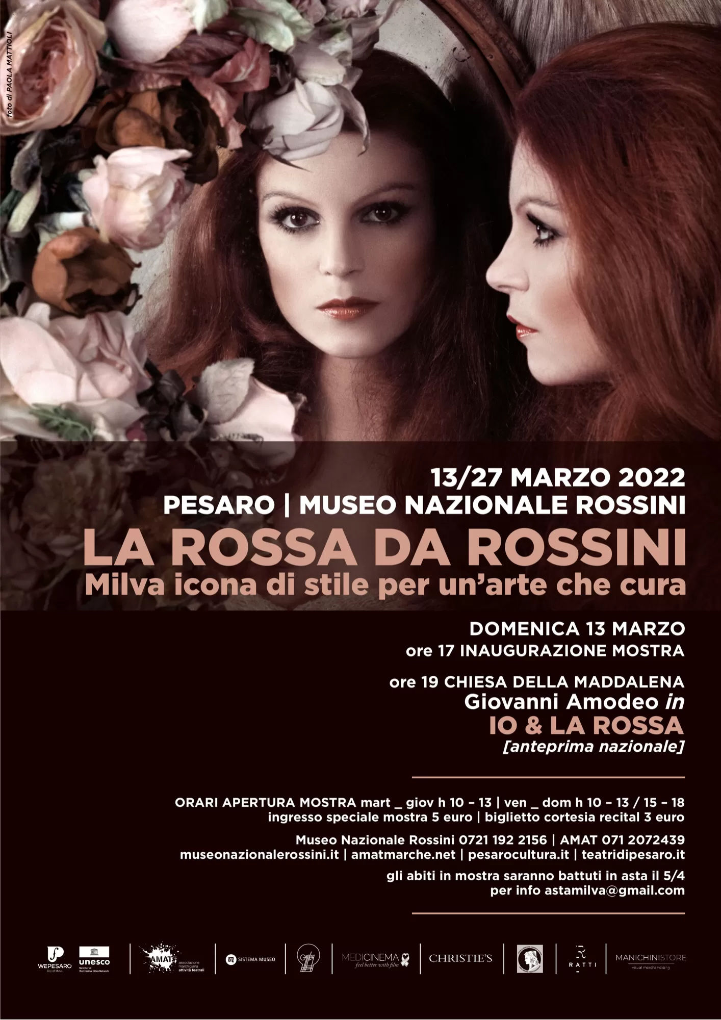 LA ROSSA DA ROSSINI Milva icona di stile per un&rsquo;arte che cura