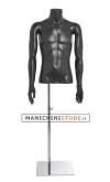 Busto manichino uomo Esprit grigio con base cromata