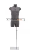 Busto uomo con gambe rivestito in cartapesta Antracite