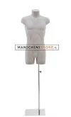 Busto uomo con gambe rivestito in cartapesta Cemento