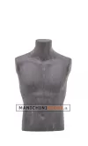 Busto uomo da banco rivestito in cartapesta Antracite