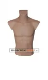 Busto manichino uomo corto color carne