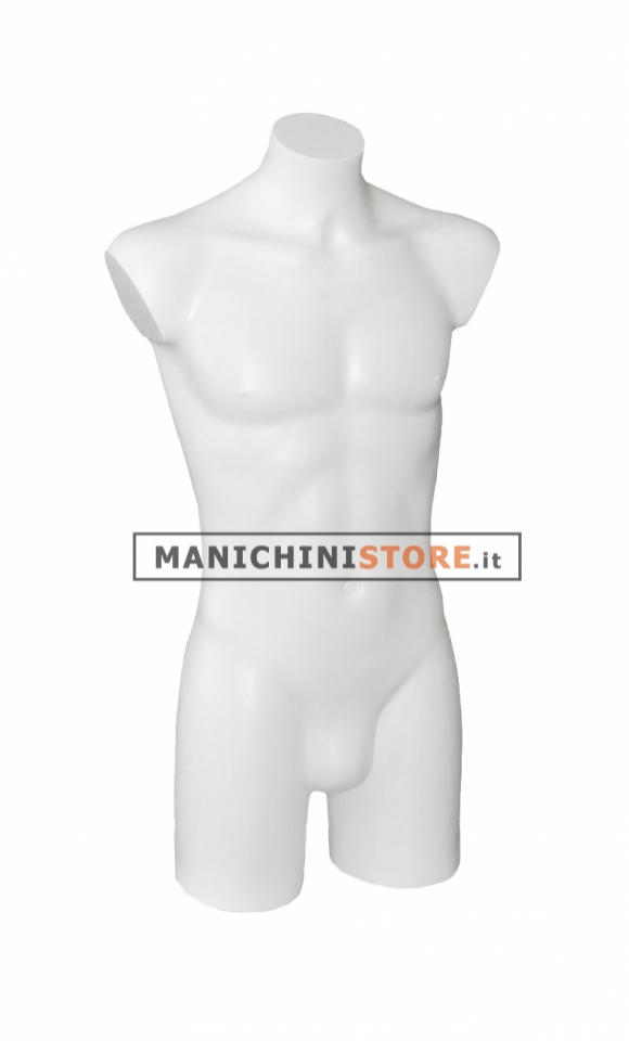 Busto manichino uomo bianco