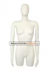 Busto manichino donna con testa a uovo