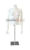 Busto manichino donna da banco con braccia lungo i fianchi