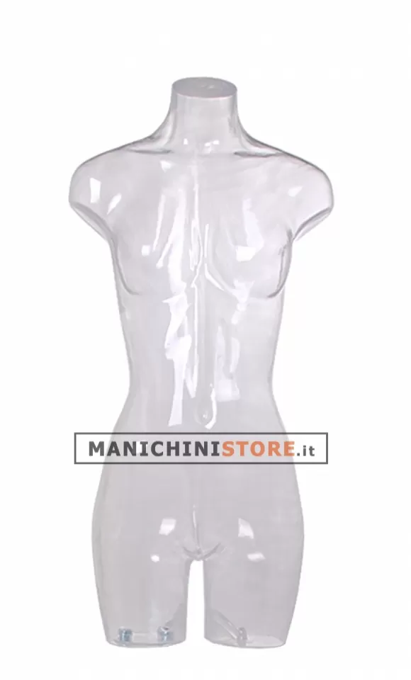 Busto manichino donna trasparente NEW senza base