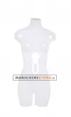 Busto manichino donna opale lucido