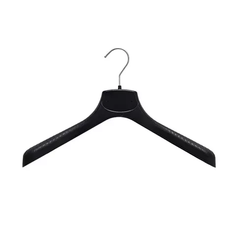 Gruccia plastica capospalla 38 x 4,5 cm - Plastica Nera