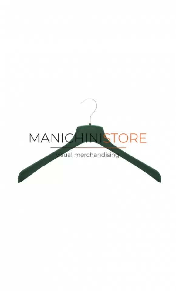 Gruccia capospalla 38 x 4,5 cm - Velluto Verde