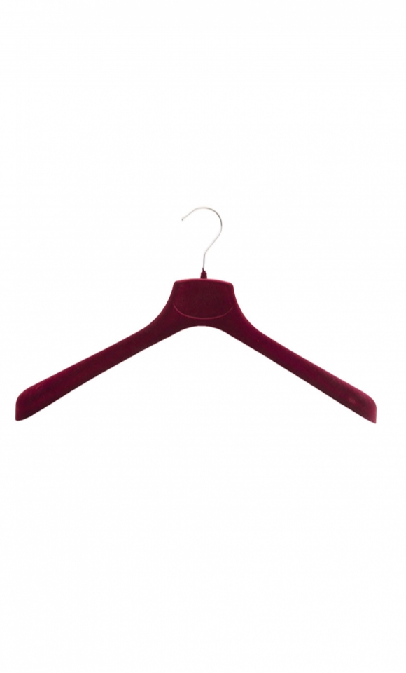 Gruccia capospalla 40 x 4,5 cm - Velluto bordeaux