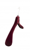Gruccia capospalla 40 x 4,5 cm - Velluto bordeaux