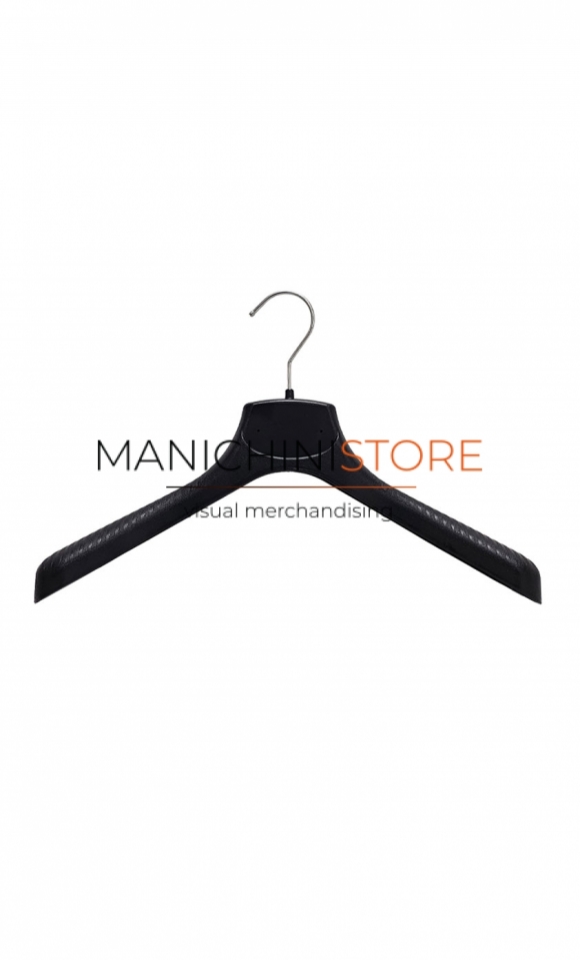 Plastic coat hanger 40 x 4.5 cm - Black