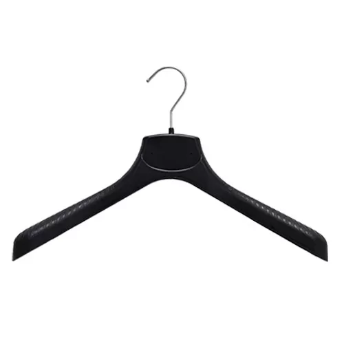 Gruccia plastica capospalla 45 x 4,5 cm - Plastica Nera