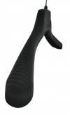 Coat hanger 38 x 4,5 cm - black velvet